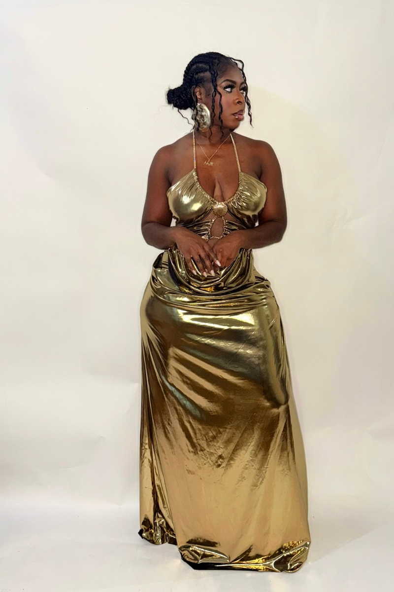 MARAYA GOLD DRESS