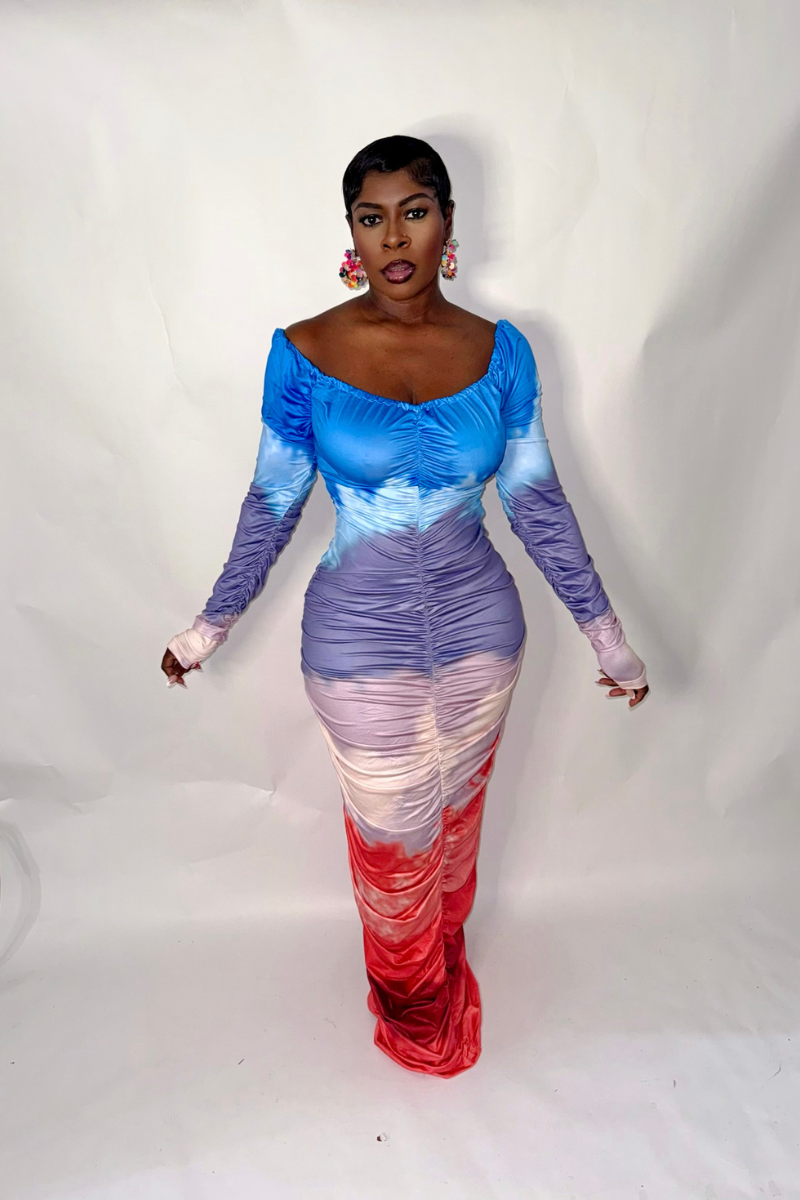 ARIZONA MAXI DRESS (SEA BLUE)