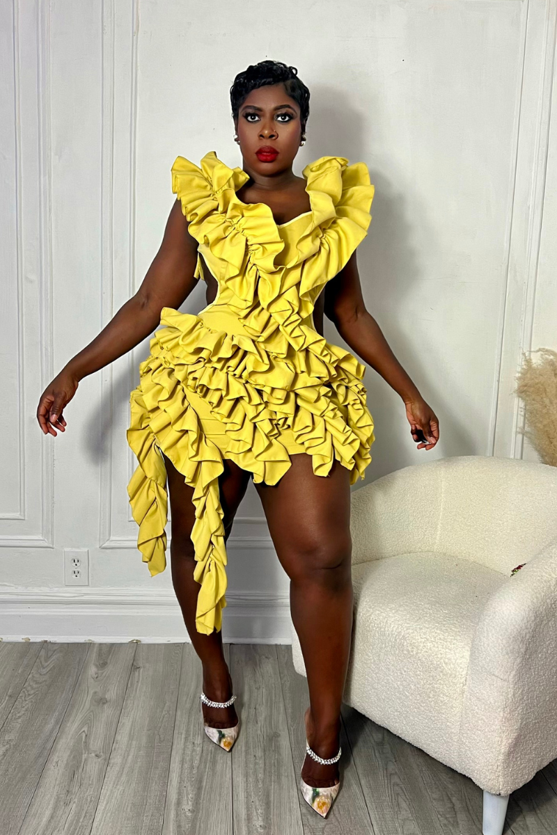 RUFFLE ME UP DRESS