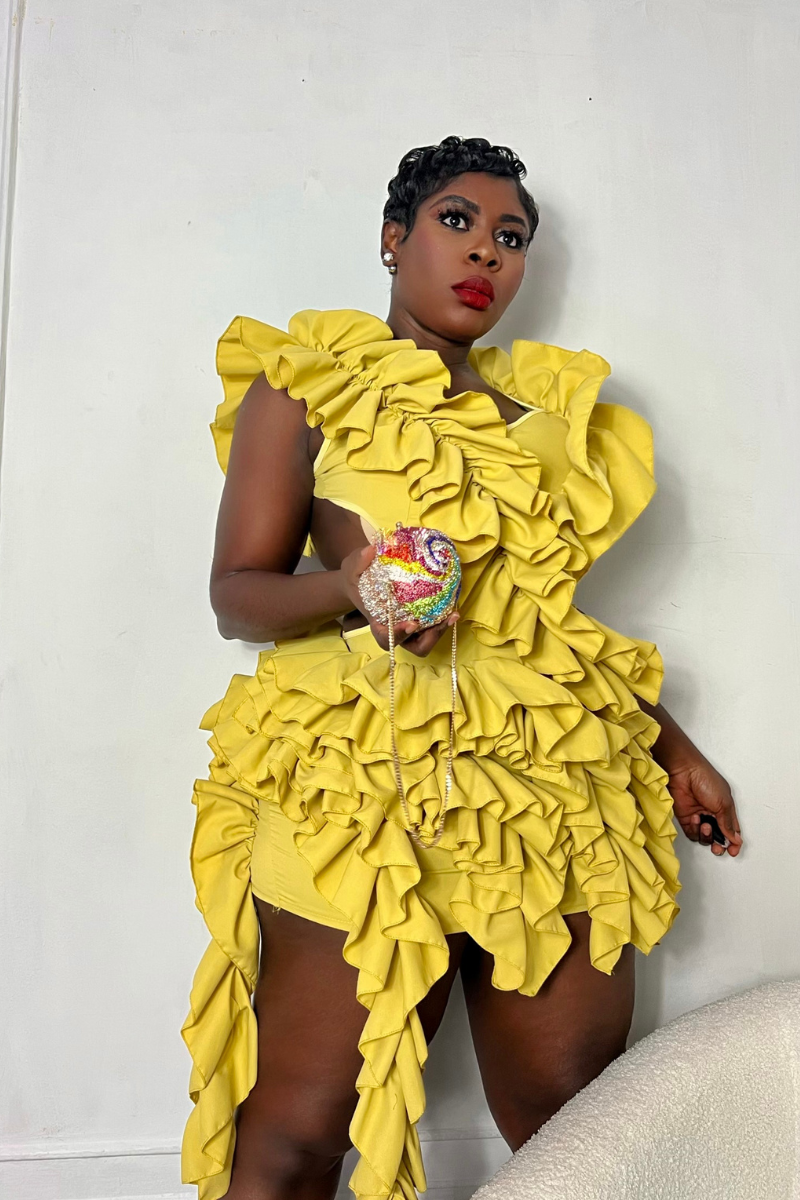 RUFFLE ME UP DRESS