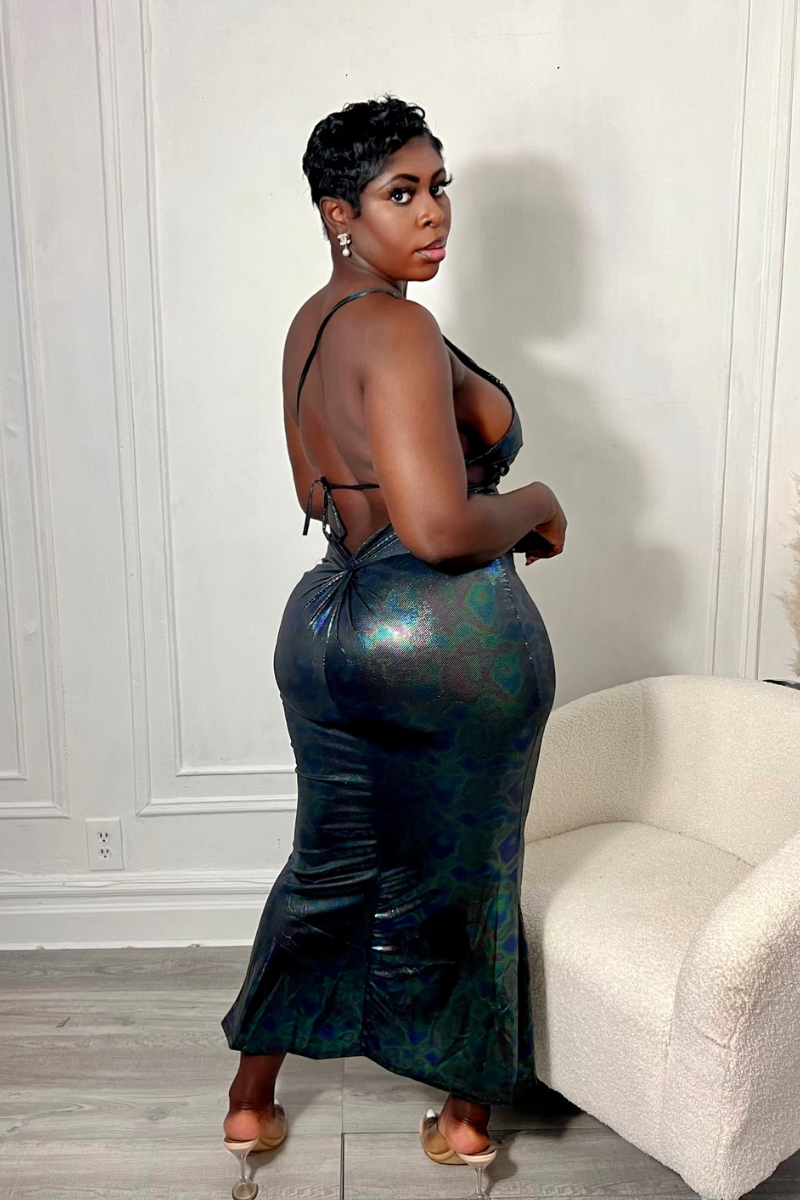 LILA MIDI DRESS (BLACK)