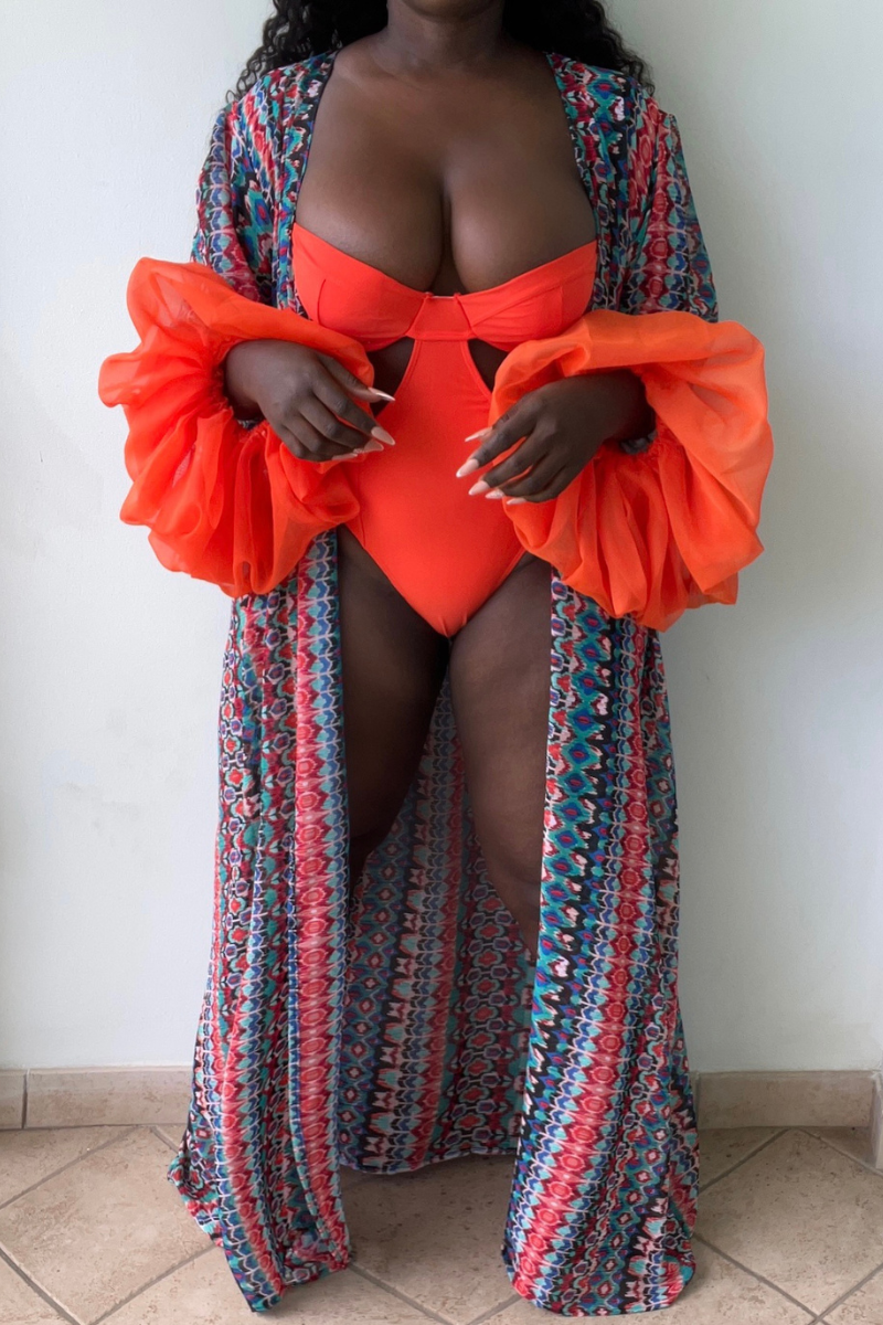 HERMES KIMONO BEACH COVER UP