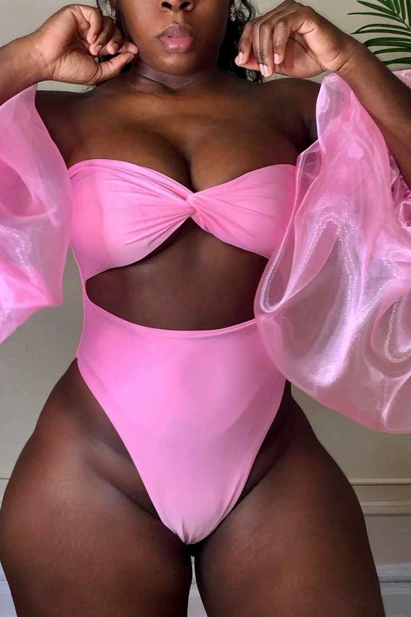 PINK ROSE SWIMSUIT