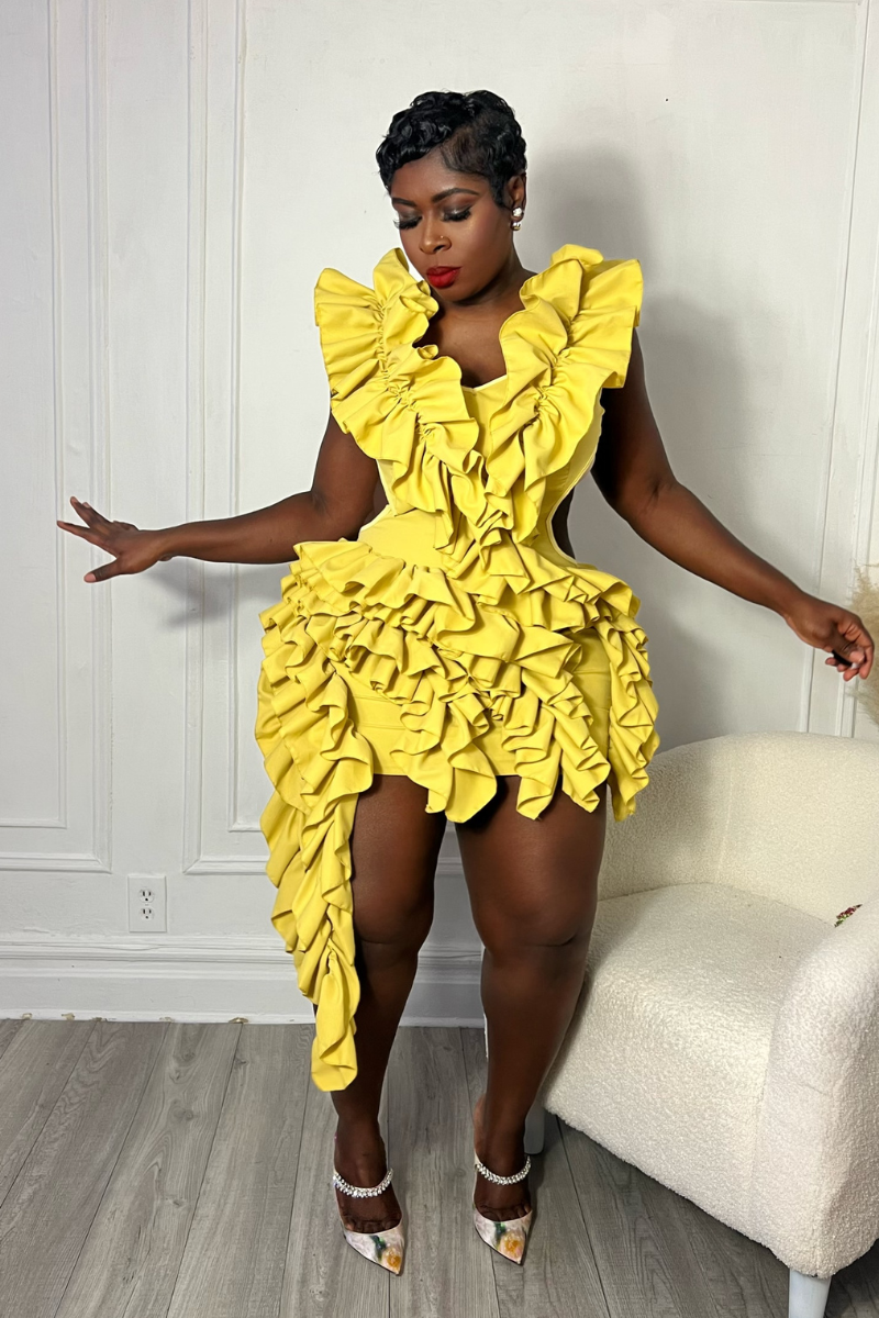 RUFFLE ME UP DRESS