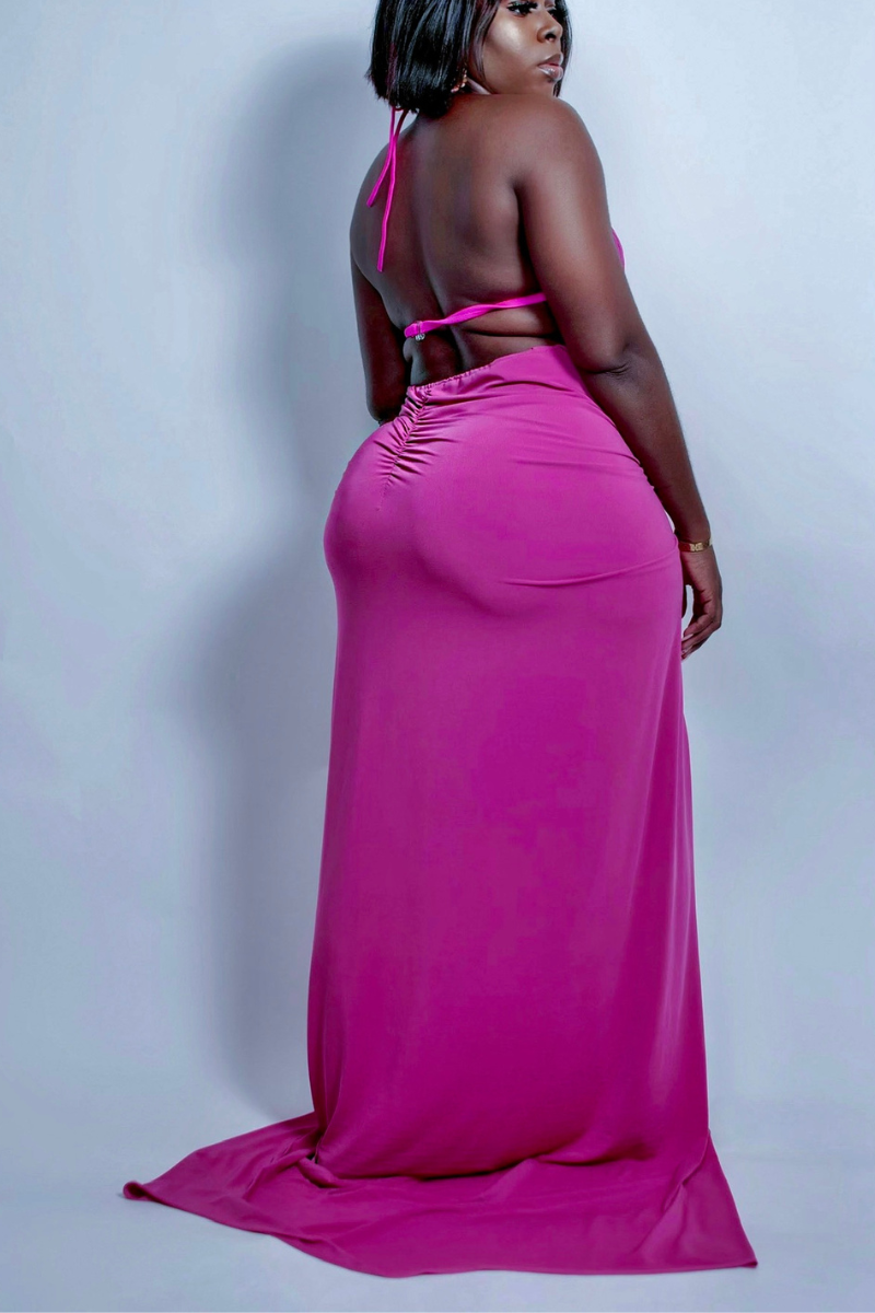 FELA SKIRT (FUSCHIA)