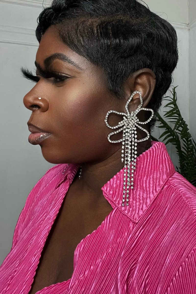 PERIWINKLE OVERSIZED EARRINGS