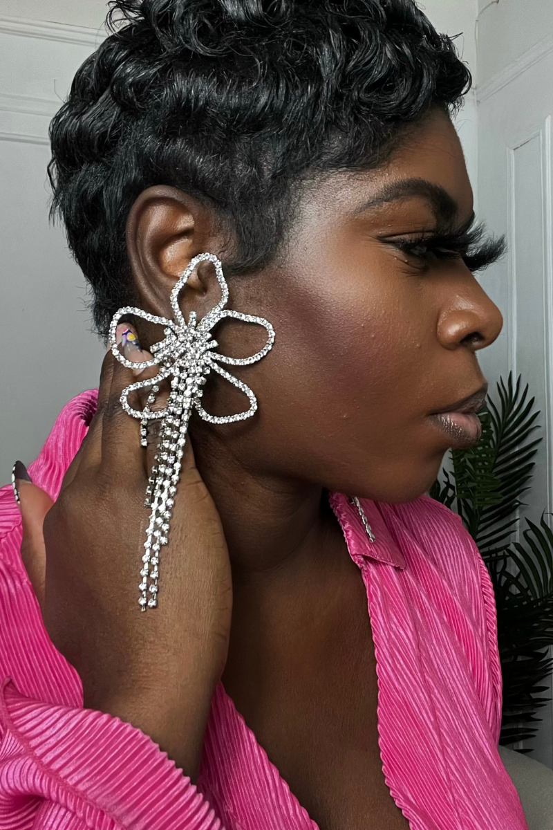 PERIWINKLE OVERSIZED EARRINGS