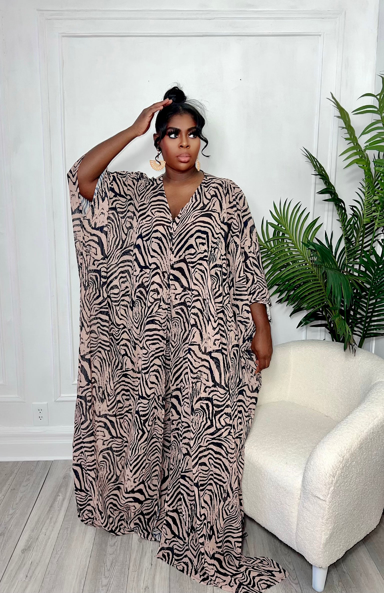 LARA BEACH SET (BROWN)