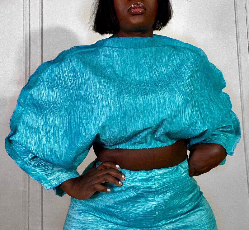 ISSA RAE TOP (TURQUOISE)