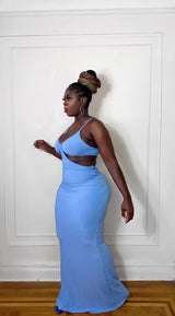BABY BLUE COTTON CANDY DRESS